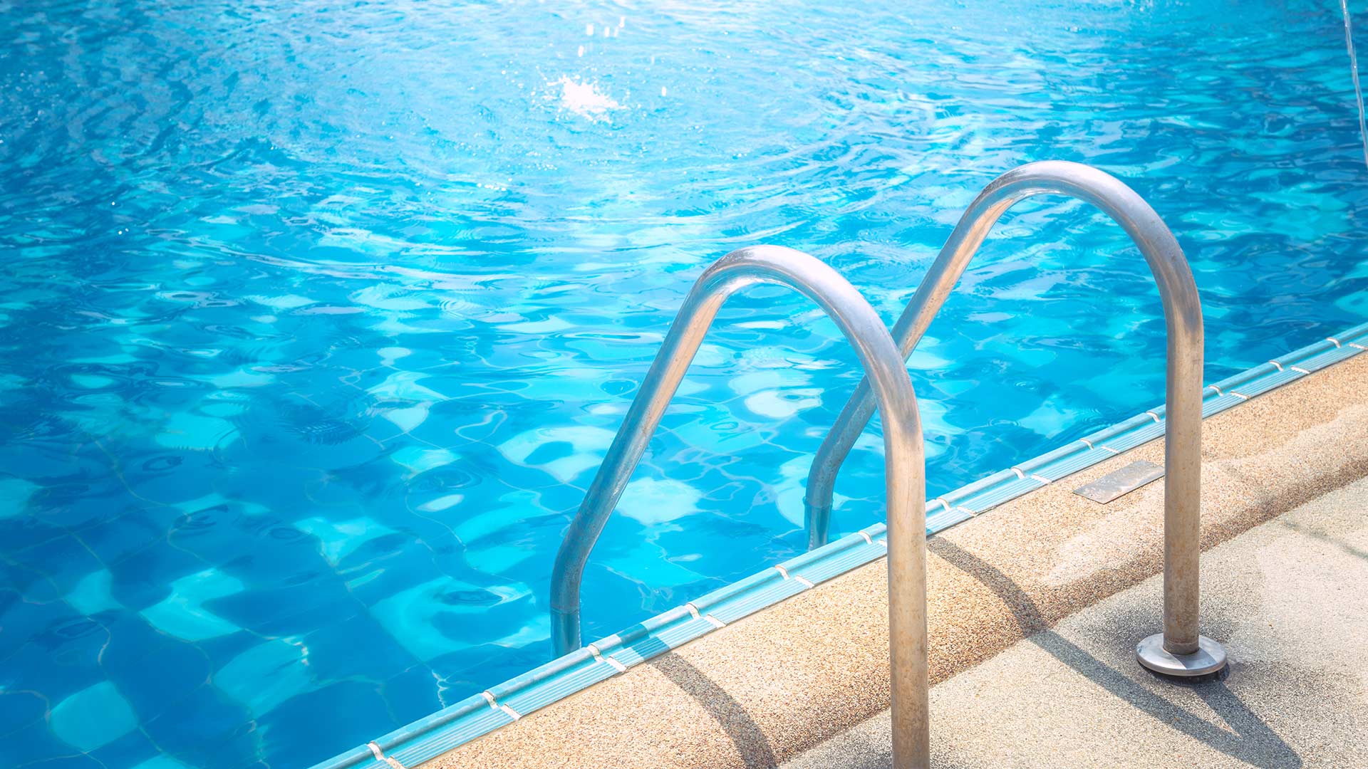 house swimming pool wit stairs close up after cleaning georgetown tx